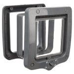 Chatiere - 4 positions - avec tunnel - 20 x 22 cm - gris