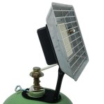 Chauffage radiant sur bouteille de gaz.