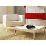Chemine biothanol de table demi - cercle en verre tremp , design et moderne.