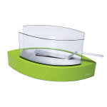 Cheminée bioéthanol de table design de forme originale couleur verte Cheminée bioéthanol de table design de forme originale couleur verte