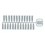 Cheville grise plx multimateriaux 8 x 33mm qte 125 pc grise