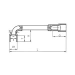 Cl� � pipe d�bouch�e 6 - 12 pans 28