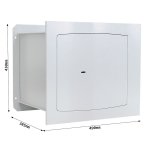 Coffre fort À emmurer rottner wall safe delta 40 serrure À clé Coffre fort À emmurer rottner wall safe delta 40 serrure À clé