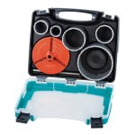 Coffret de 5 scies tr�pans ma�onnerie