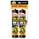 Colle mastic ni clou ni vis mega power pattex, 740 g