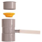 Collecteur de gouttire gris