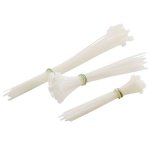 Collier de serrage en nylon, assortiment de 75 pices colliers blancs