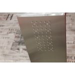 Colonne de douche hydro nissa - h148xl40xl20cm - inox - finition chrom