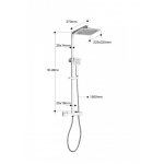 Colonne de douche thermostatique chromée avior Colonne de douche thermostatique chromée avior