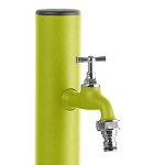 Colonne d'eau loop verte mat - 120 cm - aluminium - robinet traditionnel