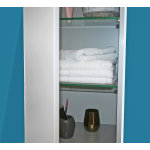Colonne  suspendre max - l40cm - blanc - brillant - livr mont
