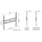 Continental edison support tv fixe tv 40 - 65 vesa 400 * 400