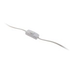 Cordon avec interrupteur pour luminaire 1, 5m blanc - zenitech