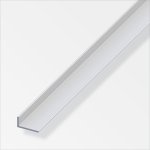 Cornire ingale aluminium anodis argent 20x10mmx2m