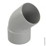 Coude 45° pvc gris girpi, dév. 33 cm diam. 100 mm Coude 45° pvc gris girpi, dév. 33 cm diam. 100 mm