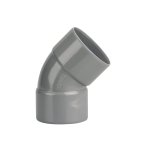 Coude pvc évacuation bâtiment ff 45° dn50 Coude pvc évacuation bâtiment ff 45° dn50