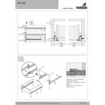 Coulisse pour tiroir � galets, hettich 12 kg l. 50 cm