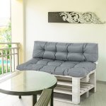 Coussins matelas assise dossier pour banc de jardin balancelle canap 2 places grand confort dim. 120l ...