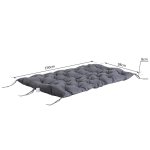 Coussin matelas assise dossier pour banc de jardin balancelle canap 3 places grand confort 150 x 98 ...