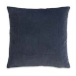 Coussin velours 45x45cm bleu gris