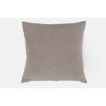 Coussin velours 45x45cm taupe