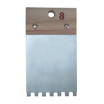 Couteau � colle � denture carr�e 6x6 8cm