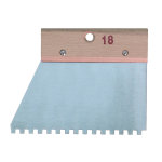 Couteau � colle � denture carr�e 6x6 18cm