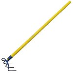 Croc  fumier  douille 4 dents 21 cm manche compo tube 115