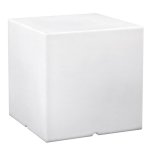 Cube lumineux filaire carry blanc plastique h40cm
