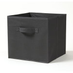 Cube de rangement pliable coloris gris anthracite