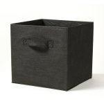 Cube de rangement pliable coloris noir