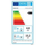 Cuisinire granuls avec four chauffage (4, 8 kw) + bouilleur (15, 2 kw) sannover 20 kw blanc