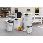 Curver conteneur a croquettes 54 l / 20 kg - dinner pets - blanc - 49, 3 x 27, 8 x 60, 5 cm - pour chien ...