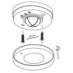 Dtecteur de mouvement encastrable 8m 360 220v rond - silamp