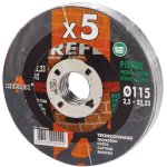 Disques pour materiaux  115 mm 5 pices  115 mm