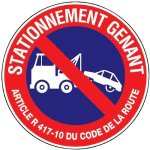 Disque plastique  stationnement gnant
