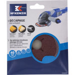 Disque plateau meuleuse d. 125mm grain 40 lot de 3