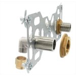 Double sortie cloison m�le � compression pour tube multicouche, diam. 16mm 20x27mm