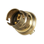 Douille  baonnette b22. 150 w. coloris or acier laitonn 1 bague