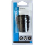 Douille e27 isolée 1 2 filetée bague diamètre 48mm noir Douille e27 isolée 1 2 filetée bague diamètre 48mm noir