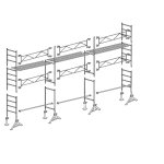 Echafaudage 49 de ma�on 60 m�