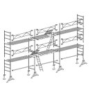 Echafaudage 49 de maon 60 m top10x6c