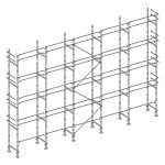 Echafaudage fa�adier 160 m� lisses al160