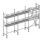 Echafaudage faadier 60 m garde - corps planchers
