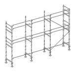Echafaudage faadier 60 m lisses