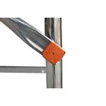 Echafaudage roulant aluminium - longueur 2m05 - st 205 5, plancher 4m90