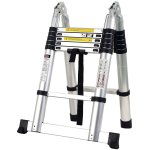 Échelle télescopique pliable en aluminium - 3. 80 mètres Échelle télescopique pliable en aluminium - 3. 80 mètres