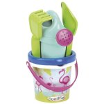 Ecoiffier summer seau 10 cm flamant rose garni