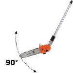 lment lagueuse pour multifonction 4 en 1 et outil sur perche, tte orientable