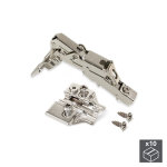 Emuca charni�re x91, d. 35 mm, droite, fermeture amortie, ouverture 165�, avec embase eurovis, 10 ut. ...